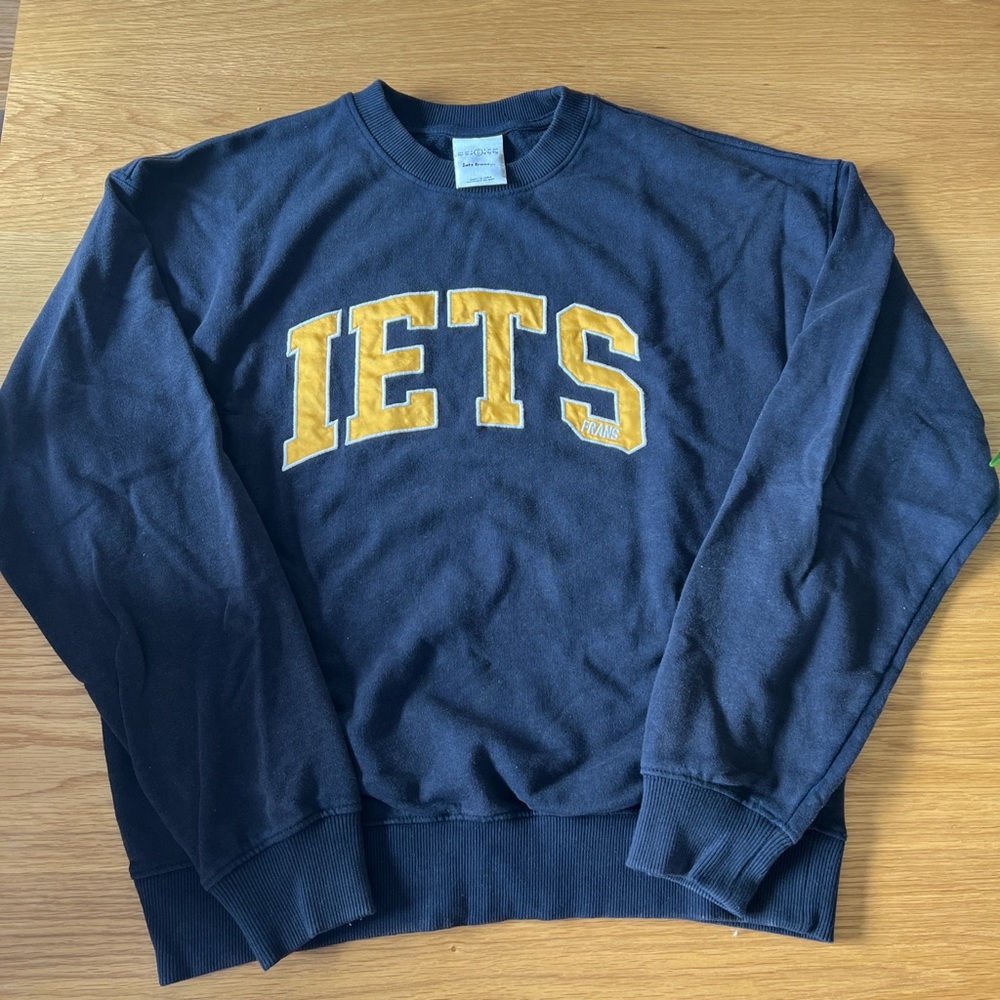 iets frans urban outfitters navy crewneck